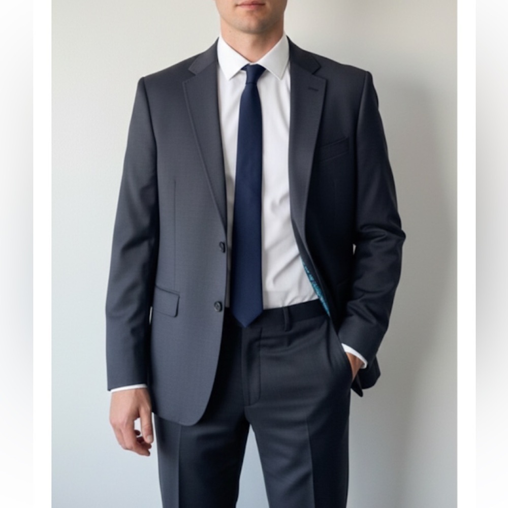 Ted Baker London Endurance 100% Wool Men’s Sports Coat Blazer Jacket Black 40S